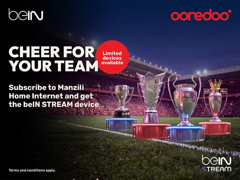 Football season at home: Manzili Fibre now comes with beIN Stream